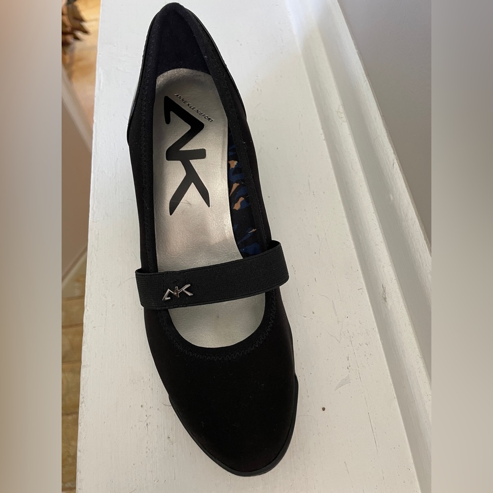AK Black Mary Jane Wedges